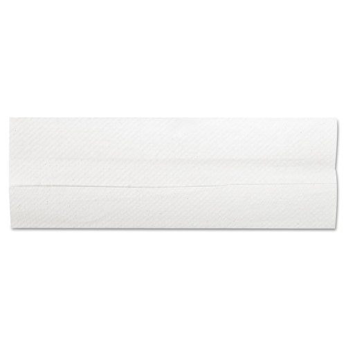 Image of General Supply 8115 C-Fold Towels, 1-Ply, 11 x 10.13, White, 198/Pack, 12 Packs/Carton