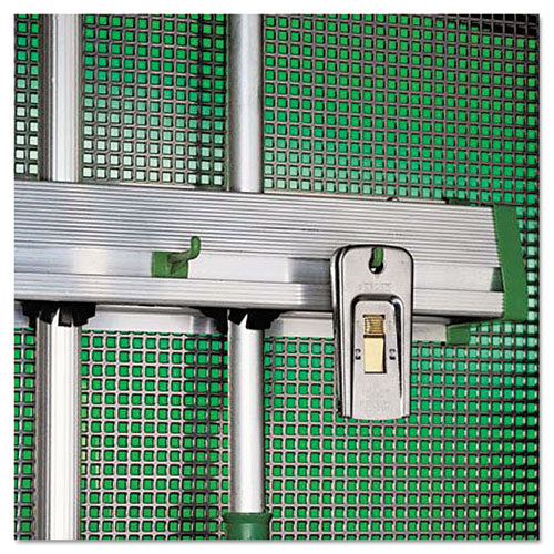 Image of Unger® HU900 Hold Up Aluminum Tool Rack, 36w X 3.5d X 3.5h, Aluminum/green