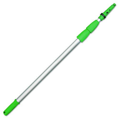 Image of Unger® ED550 Opti-Loc Extension Pole, 18 Ft, Three Sections, Green/silver