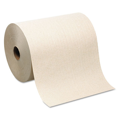 Image of Georgia Pacific® Professional 26480 SofPull Hardwound Roll Paper Towel, Nonperforated, 1-Ply, 7.87" x 1,000 ft, Brown, 6 Rolls/Carton