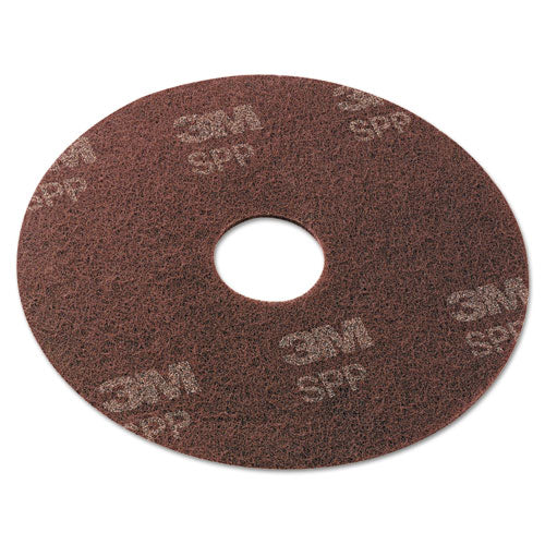 Image of Scotch-Brite SPP17 Surface Preparation Pad, 17" Diameter, Maroon, 10/carton