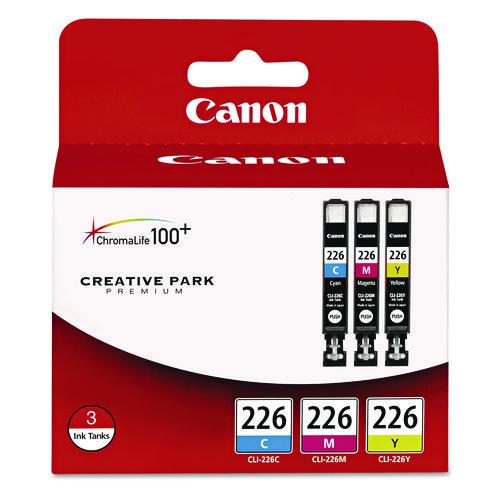 Image of Canon® 4547B005 4547b005 (cli-226) Ink, Cyan/magenta/yellow, 3/pack
