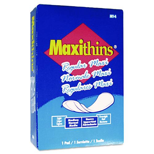 Image of HOSPECOÂ® Maxithins Vended Sanitary Napkins #4, Maxi, 100 Individually Boxed Napkins/carton