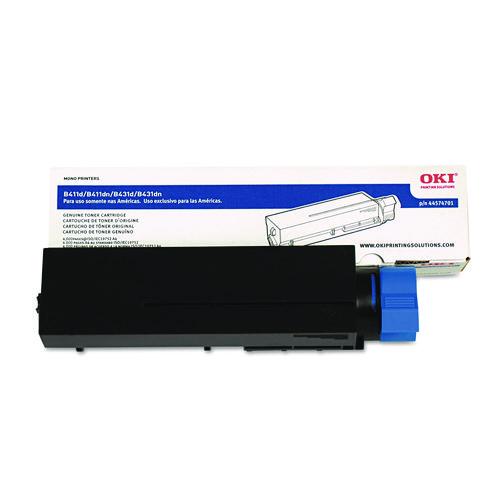 Image of Oki® 44574701 44574701 Toner, 4,000 Page-Yield, Black