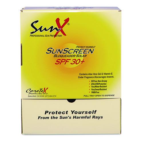 Image of SunXÂ® Spf30 Sunscreen, Single Dose Pouch, 100/box