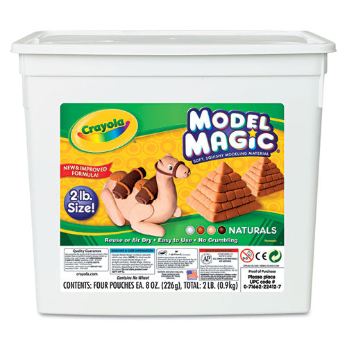 Image of Crayola® 232412 Model Magic Modeling Compound, 8 Oz Packs, 4 Packs, Assorted Natural Colors, 2 Lbs