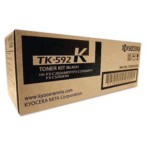 Image of Kyocera TK592K Tk592k Toner, 7,000 Page-Yield, Black