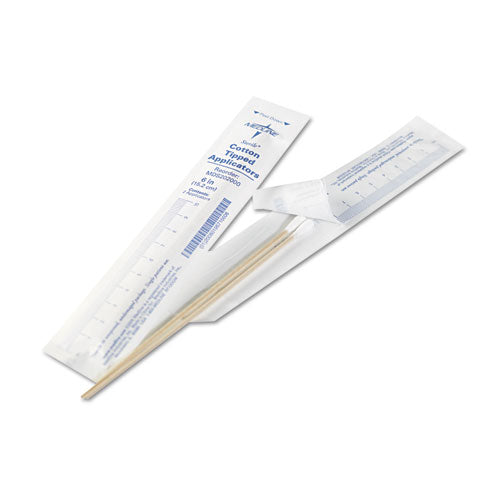 Image of Medline MDS202000 Cotton-Tipped Applicators, 6", 100 Applicators/box