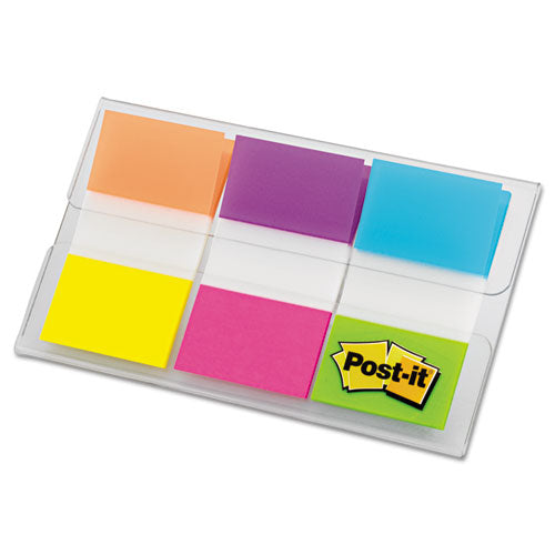Image of Post-it® Flags 680-EG-ALT Page Flags In Portable Dispenser, Assorted Brights, 60 Flags/pack