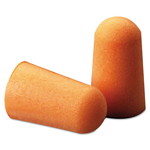 Image of 3M 1100 Foam Earplugs, 29 dB NRR, One Size Fits Most, Orange Bullet Plugs, 200/Box