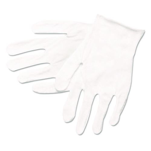 Image of MCR Safety 8600C Cotton Inspector Gloves, Reversible, One Size Fits Most, White, 12 Pairs