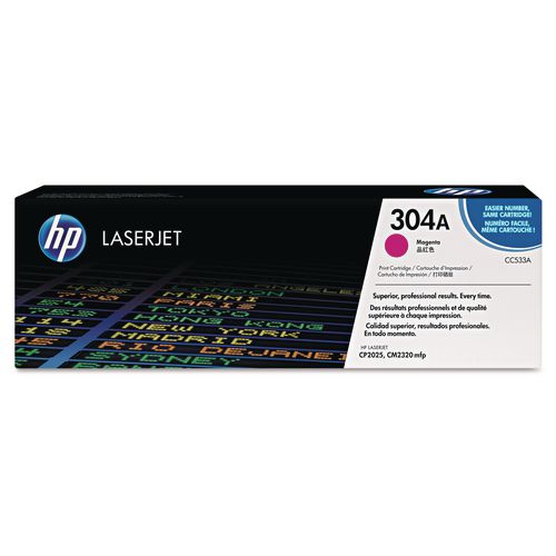 Image of HP CC533A HP 304a, (cc533a) Magenta Original Laserjet Toner Cartridge