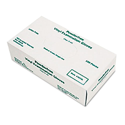 Image of MCR Safety 5010L Disposable Vinyl Gloves, Powder-Free, Large, 5 mil Thick, White, 100/Box