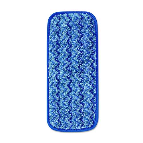 Image of Rubbermaid® Commercial FGQ82000BL00 Microfiber Wall/Stair Wet Mopping Pad, 13.75 x 5.5 x 0.5, Blue