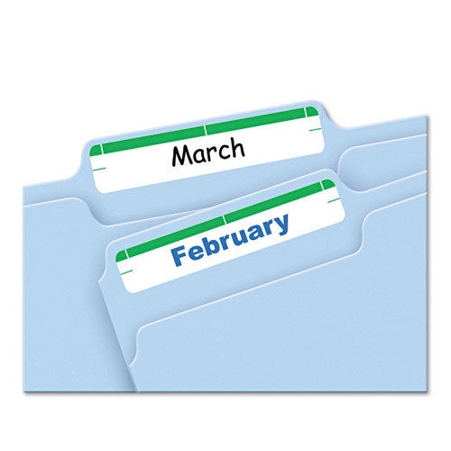 Image of Avery® 05203 Printable 4" X 6" - Permanent File Folder Labels, 0.69 X 3.44, White, 7/sheet, 36 Sheets/pack, (5203)