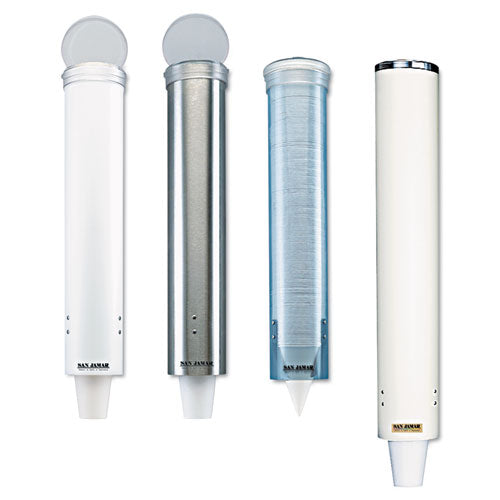 Image of San Jamar® C4150SS Small Pull-Type Water Cup Dispenser, For 5 Oz Cups, Stainless Steel