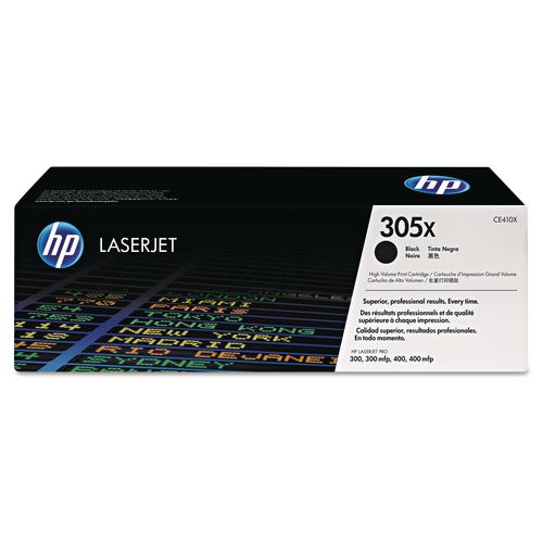 Image of HP CE410X HP 305x, (ce410x) High-Yield Black Original Laserjet Toner Cartridge