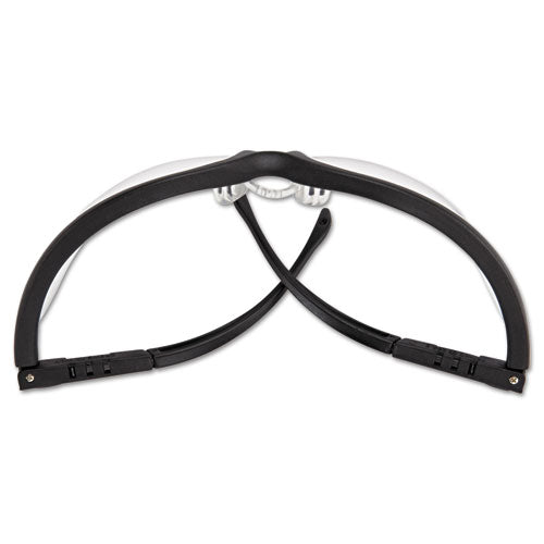 Image of MCR Safety KD110AF Klondike Safety Glasses, Matte Black Half Frame, Clear Dual Anti-Fog Lens
