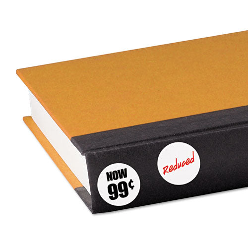 Image of Avery® 05410 Removable Multi-Use Labels, Inkjet/Laser Printers, 1" dia, White, 12/Sheet, 50 Sheets/Pack, (5410)