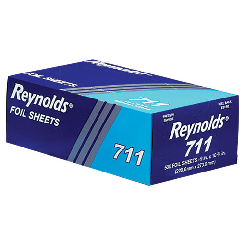 Image of Reynolds Wrap® 000000000000000711 Pop-Up Interfolded Aluminum Foil Sheets, 9 x 10.75, 500/Box, 6 Boxes/Carton
