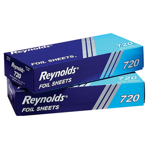 Image of Reynolds Wrap® 000000000000000720 Pop-Up Interfolded Aluminum Foil Sheets, 10.75 x 12, 200/Box, 12 Boxes/Carton