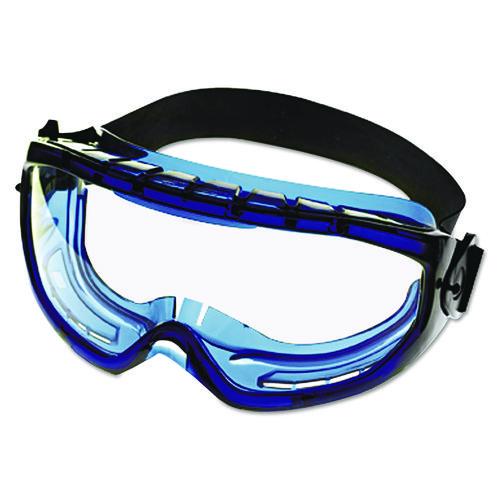 Image of KleenGuard 18624 V80 Monogoggle XTR, OTG, Clear Anti-Fog Lens, Blue Frame
