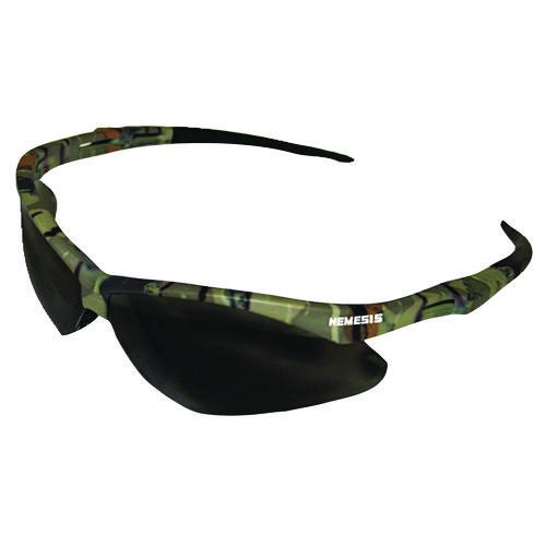 Image of KleenGuard 22609 Nemesis Safety Glasses, Camo Half Frame, Smoke Dual Lens