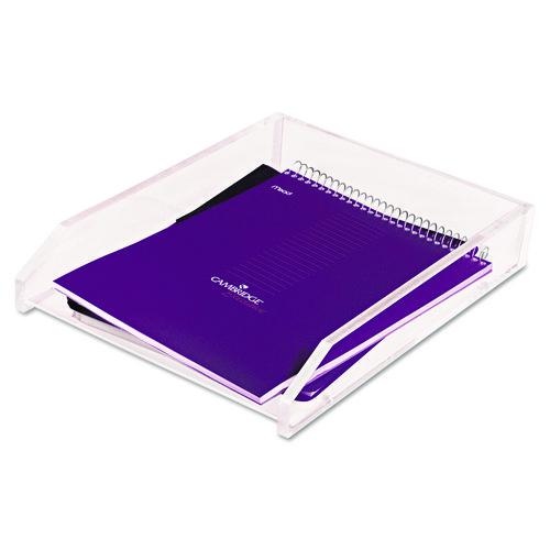Image of Kantek Clear Acrylic Letter Tray, 1 Section, Letter Size Files, 10.6" x 13.9" x 2.5", Clear