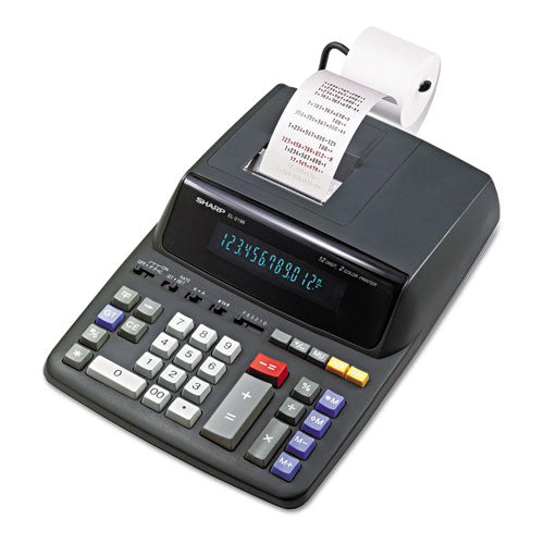 Image of Sharp® EL2196BL El2196bl Two-Color Printing Calculator, Black/red Print, 3.7 Lines/sec