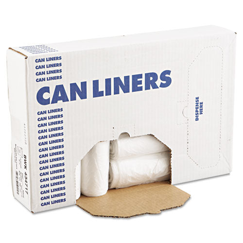 Image of AccuFit® Z5845HN R01 High-Density Can Liners with AccuFit Sizing, 23 gal, 14 mic, 29" x 45", Natural, 25 Bags/Roll, 10 Rolls/Carton
