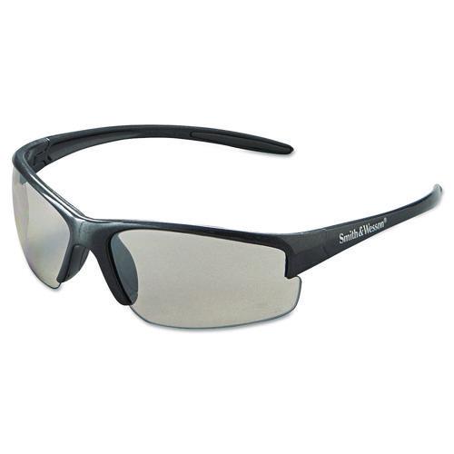 Image of Smith & Wesson® 21298 Equalizer Safety Eyewear, Gunmetal Half Frame, Clear Dual I/O Lens