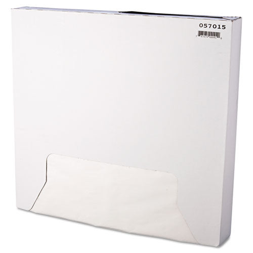 Image of Bagcraft P057015 Grease-Resistant Paper Wraps and Liners, 15 x 16, White, 1,000/Box,  3 Boxes/Carton