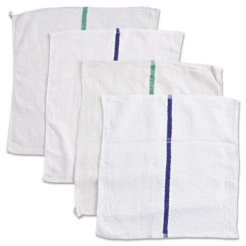Image of HOSPECO® 536-60-5DZBX Counter Cloth/Bar Mop, 15.5 x 17, White, Cotton, 60/Carton