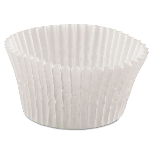 Image of Hoffmaster® 610032 Fluted Bake Cups, 4.5" Diameter x 1.25" h, White, Paper, 500/Pack, 20 Packs/Carton