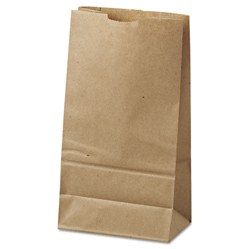 Image of Ross & Wallace Paper Products 100306500PK/BL Grocery Paper Bags, 6# Size, 35# Basis Weight, 5.88" x 3.63" x 11", Kraft, 500/Bundle