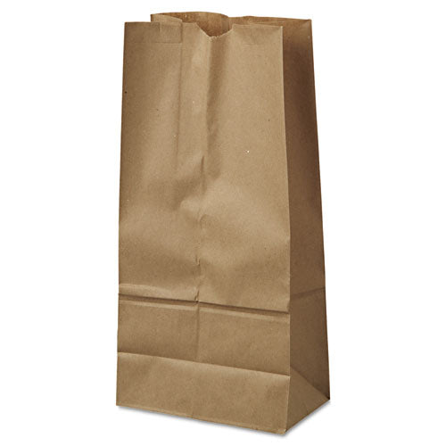 Image of Ross & Wallace Paper Products 100316500PK/BL Grocery Paper Bags, 16# Size, 40# Basis Weight, 7.75" x 4.75" x 16", Kraft, 500/Bundle