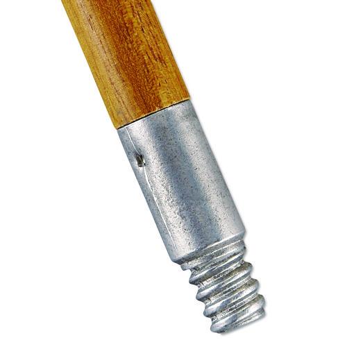 Image of Rubbermaid® Commercial FG636400LAC Lacquered-Wood Threaded-Tip Broom/Sweep Handle, 0.94" dia x 60", Natural