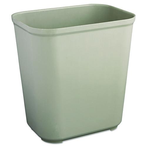Image of Rubbermaid® Commercial FG254300GRAY Fire Resistant Wastebasket, 7 gal, Fiberglass, Gray