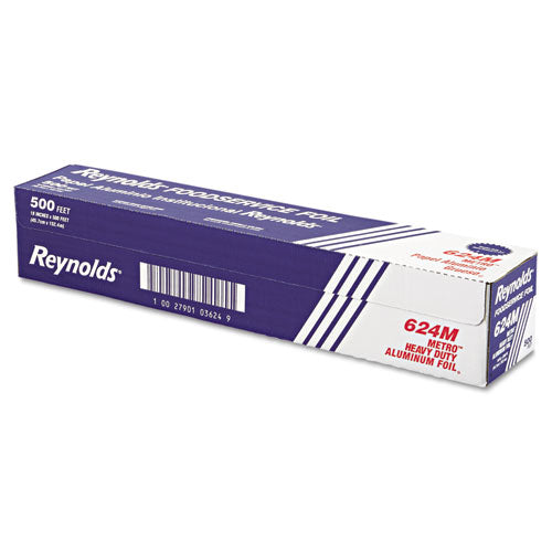 Image of Reynolds Wrap® 624M Metro Aluminum Foil Roll, Heavy Duty Gauge, 18" x 500 ft