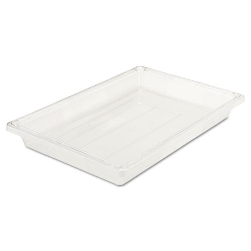 Image of Rubbermaid® Commercial FG330600CLR Food/Tote Boxes, 5 gal, 26 x 18 x 3.5, Clear, Plastic
