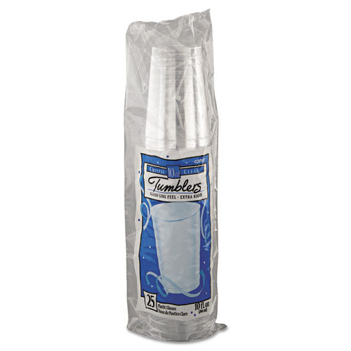 Image of WNA WNA T10 Comet Plastic Tumblers, 10 Oz, Clear, 25/pack, 20 Packs/carton