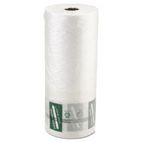 Image of Inteplast Group PHMORE20NS Produce Bags, Fruits and Veggies - More Matters Labeling, 0.35 mil, 12" x 20", Clear, 875 Bags/Roll, 4 Rolls/Carton