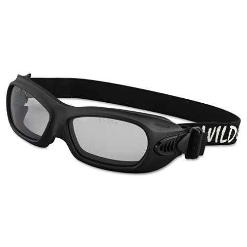Image of KleenGuard 20525 V80 WildCat Safety Goggles, Clear Anti-Fog Lens, Black Frame