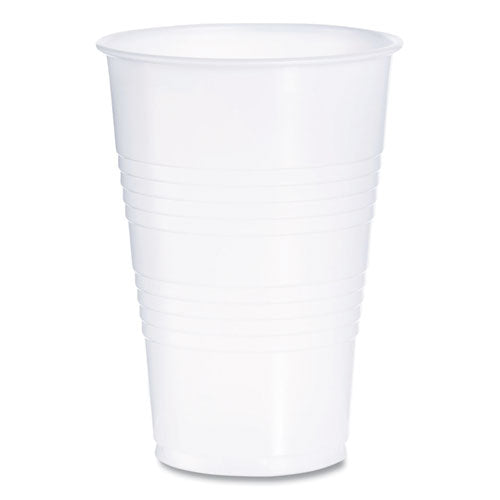 Image of Dart® Y16T High-Impact Polystyrene Cold Cups, 16 oz, Plastic, Translucent, 50/Sleeve, 20 Sleeves/Carton