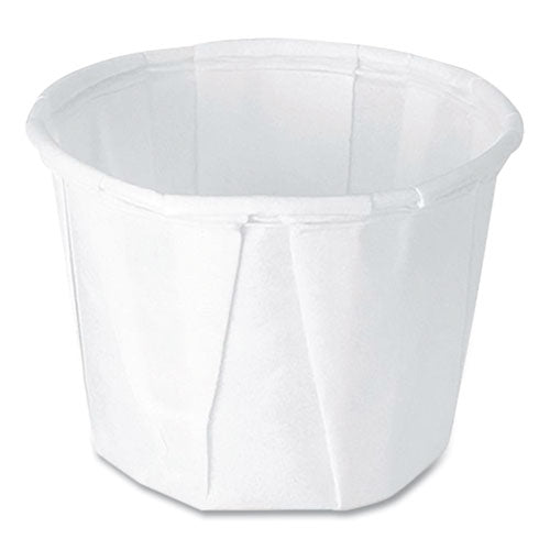 Image of SOLO® 050-2050 Paper Portion Cups, ProPlanet Seal, 0.5 oz, White, 250/Bag, 20 Bags/Carton