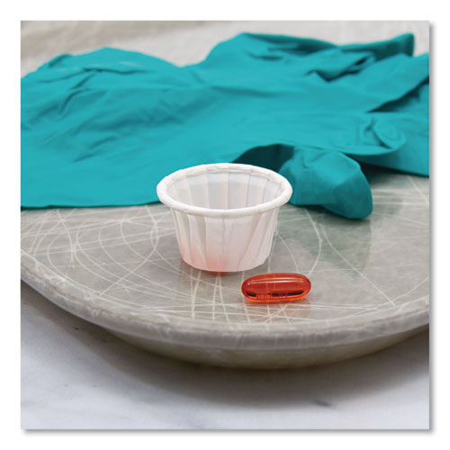 Image of SOLO® 050-2050 Paper Portion Cups, ProPlanet Seal, 0.5 oz, White, 250/Bag, 20 Bags/Carton