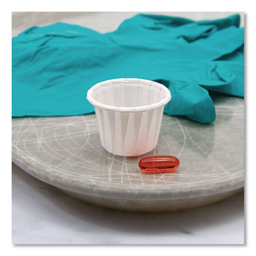 Image of SOLO® 075-2050 Paper Portion Cups, ProPlanet Seal, 0.75 oz, White, 250/Bag, 20 Bags/Carton