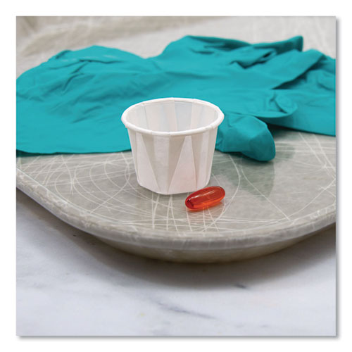 Image of SOLO® 100-2050 Paper Portion Cups, ProPlanet Seal, 1 oz, White, 250/Bag, 20 Bags/Carton