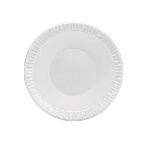Image of Dart® 12BWWQR Quiet Classic Laminated Foam Dinnerware Bowls, 10 To 12 Oz, White, 125/pack, 8 Packs/carton