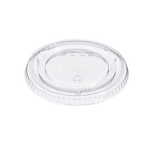 Image of SOLO® 662TP Non-Vented Cup Lids, Fits 9 oz to 22 oz Cold Cups, Plastic, Clear, 1,000/Carton